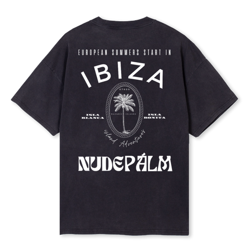ICONIC IBIZA ISLAND T - SUN SOAKED BLACK