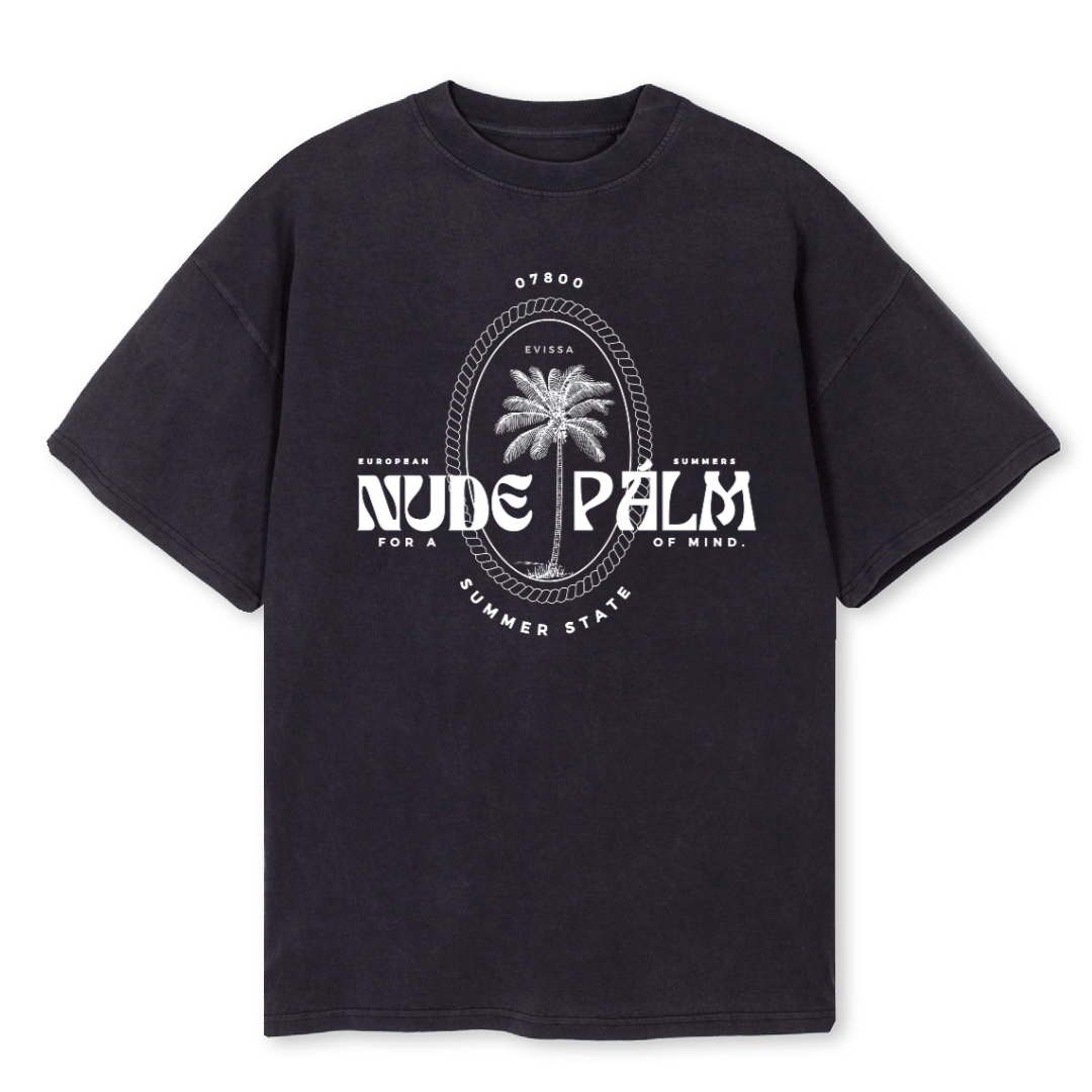 ICONIC IBIZA ISLAND T - SUN SOAKED BLACK