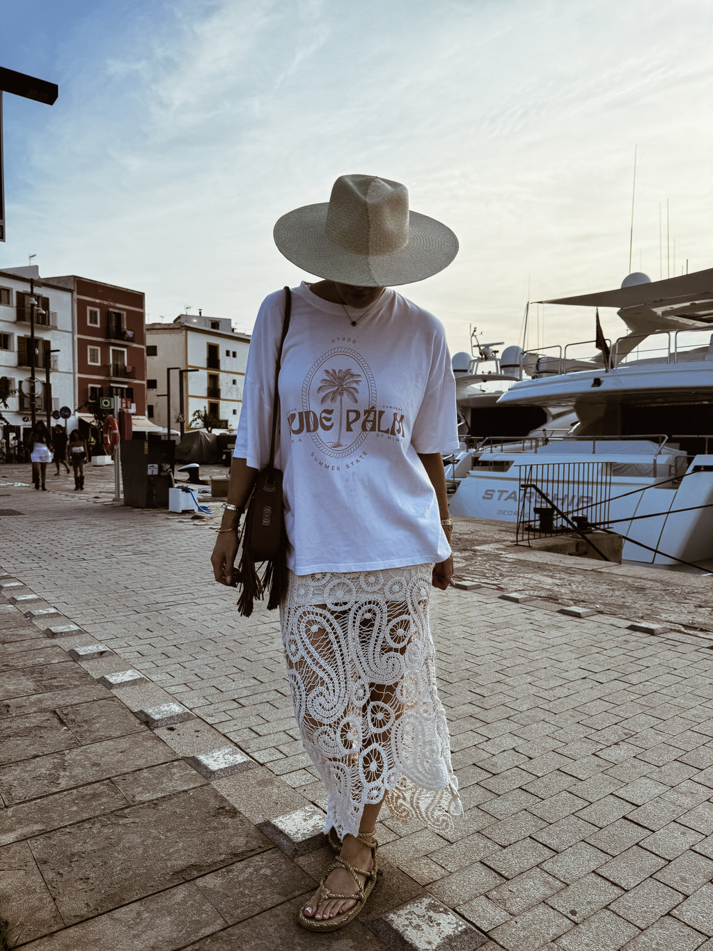 ICONIC IBIZA ISLAND T - SHIRT - BLANCO