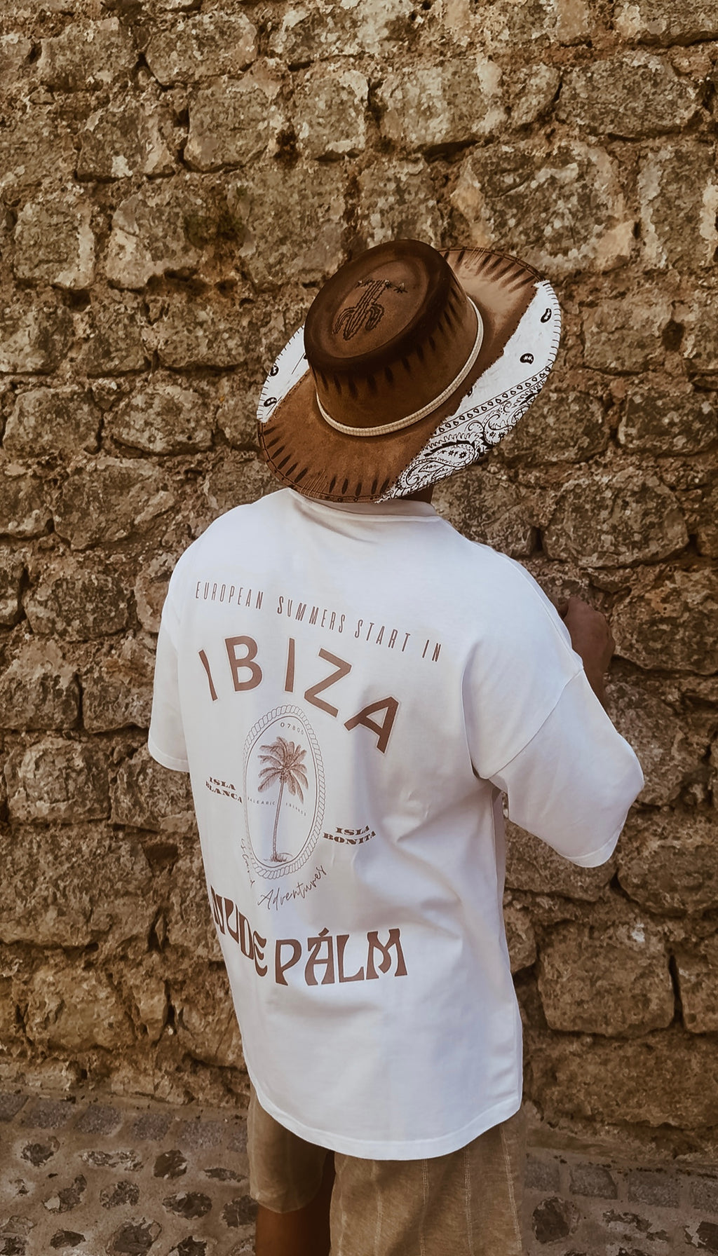 ICONIC IBIZA ISLAND T - SHIRT - BLANCO
