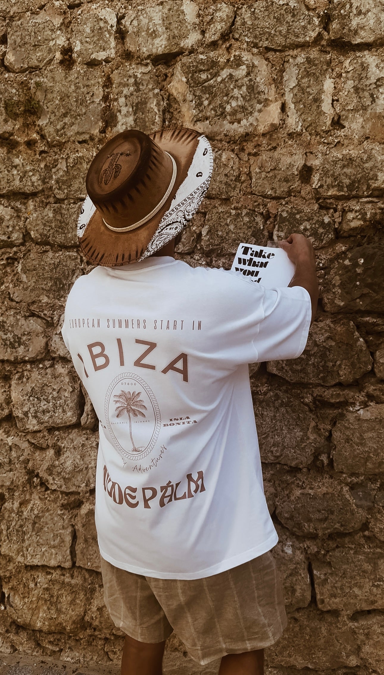 ICONIC IBIZA ISLAND T - SHIRT - BLANCO