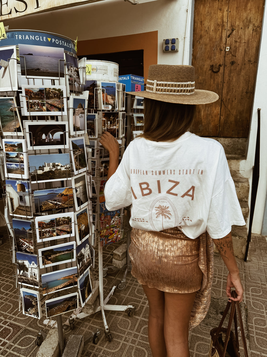 ICONIC IBIZA ISLAND T - SHIRT - BLANCO