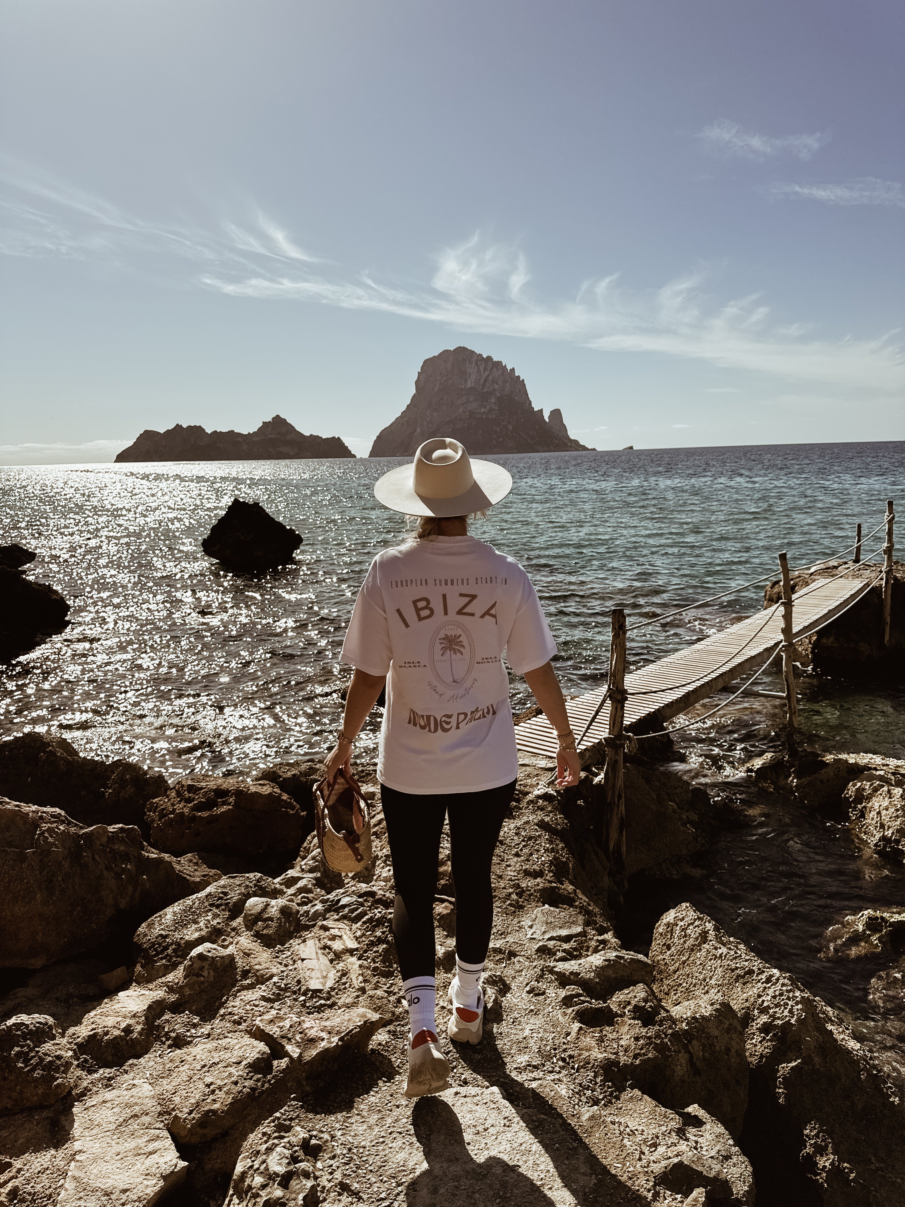 ICONIC IBIZA ISLAND T - SHIRT - BLANCO